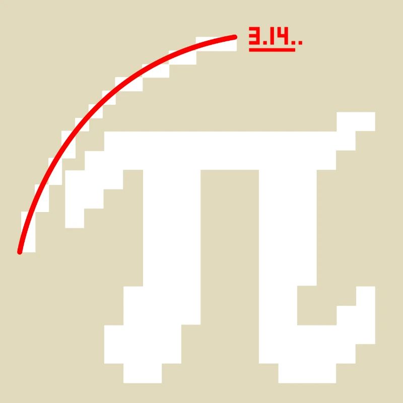Pixel Pi Symbol