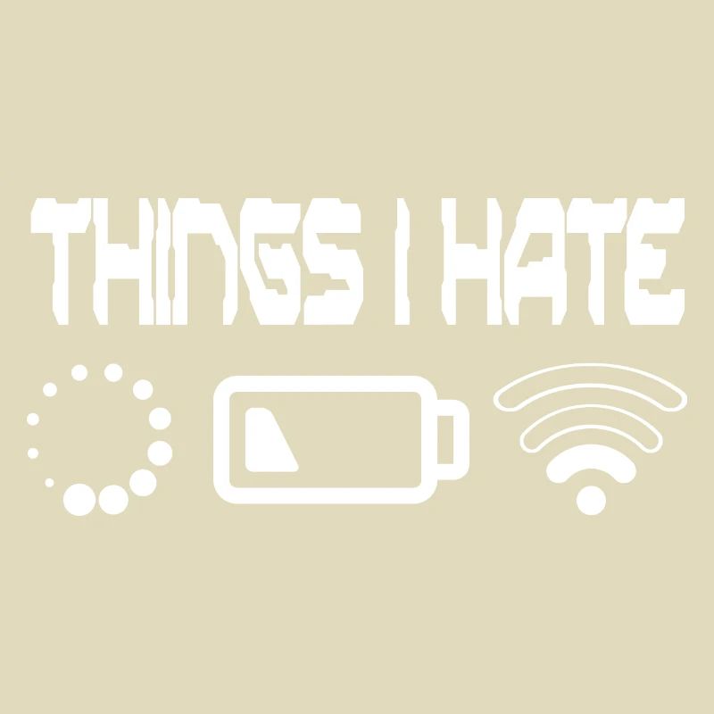 Things I Hate Programmer Outfit Gamer Fun Gift