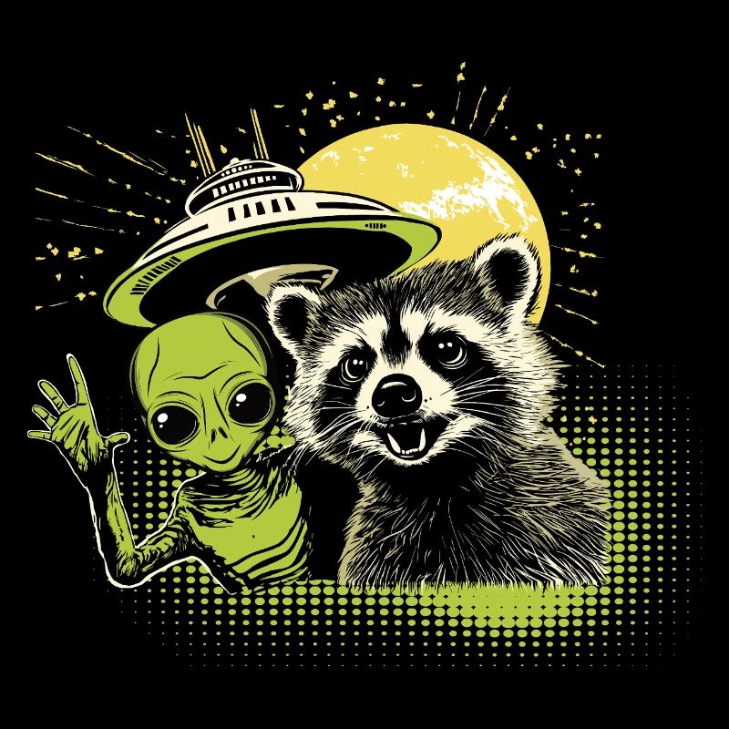 Waschbär & Alien