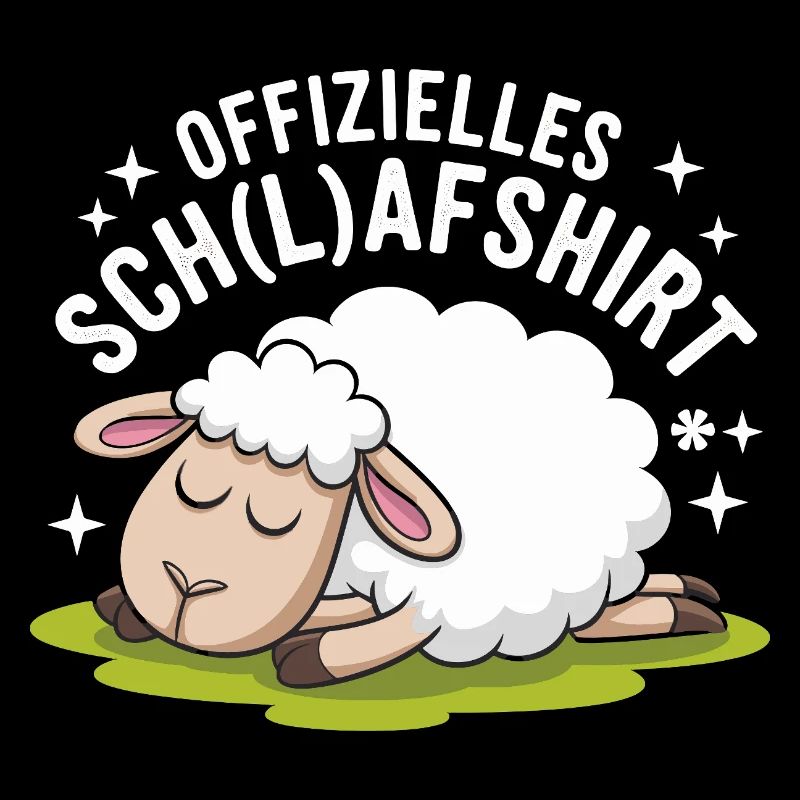 Drôle de mouton avec conception de chemise d’école