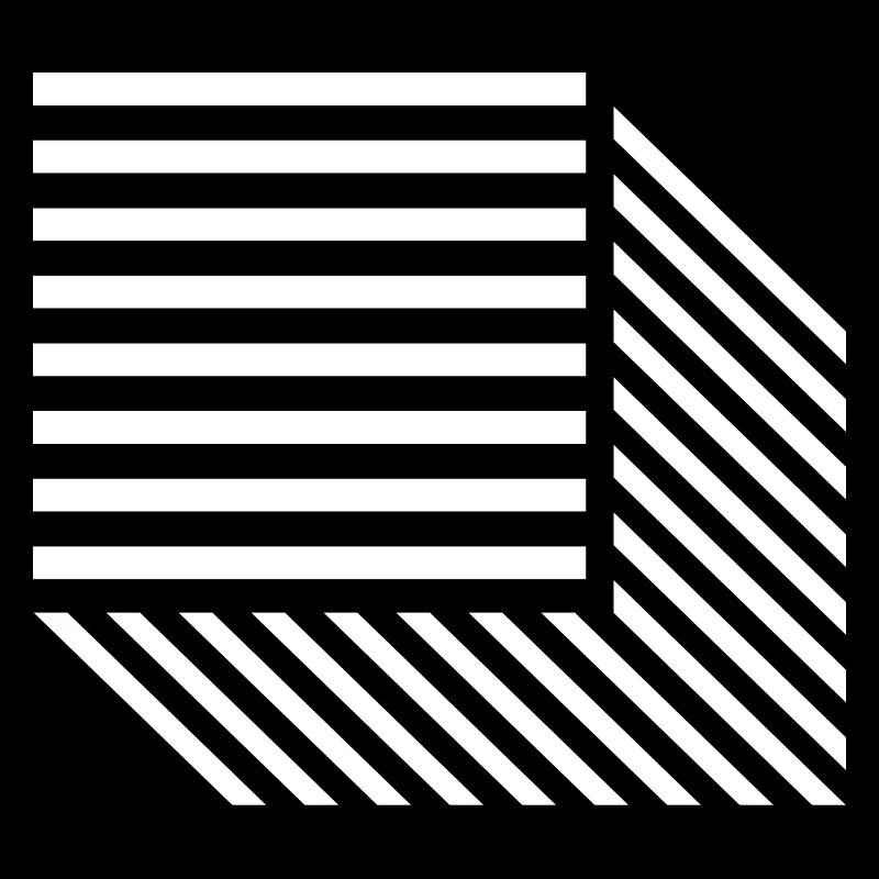 Geometric Diagonal Stripe Mosaic