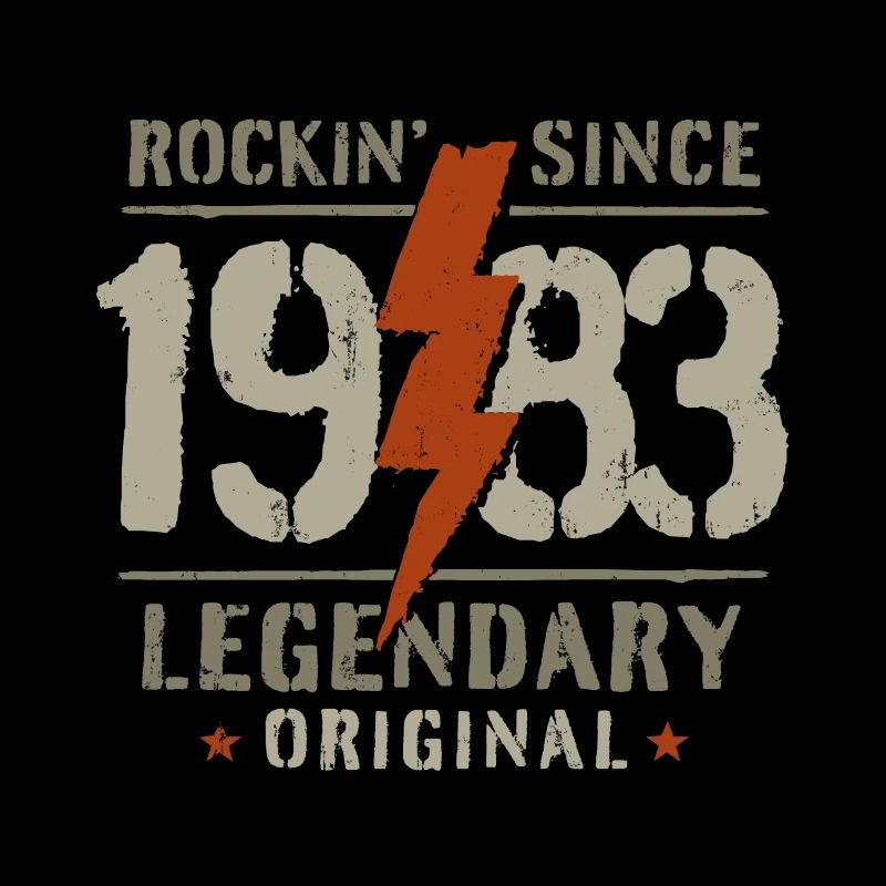 41. Geburtstag Geschenk Rocking seit 1983