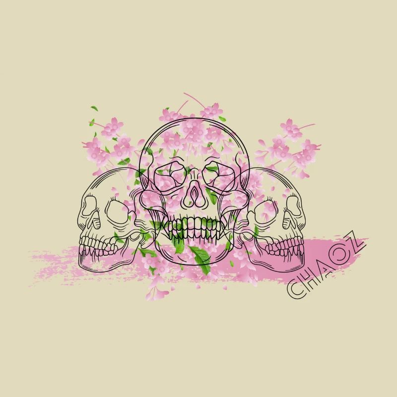 SKULLZ FRONT BLACK