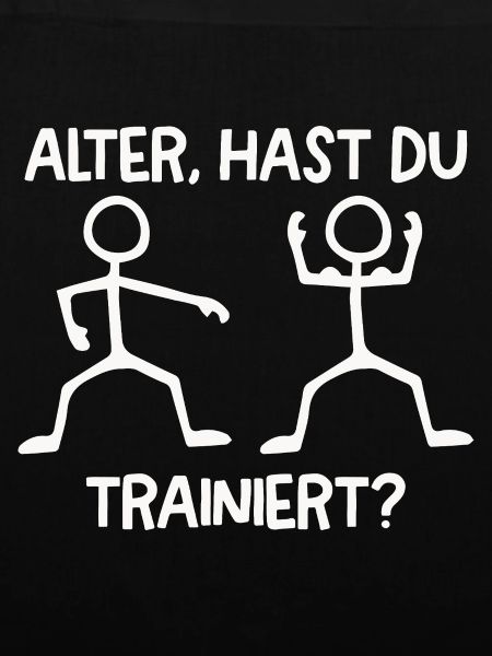 Strichmännchen HAST DU TRAINIERT Lustiges