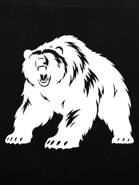 Grizzly Bär Silhouette