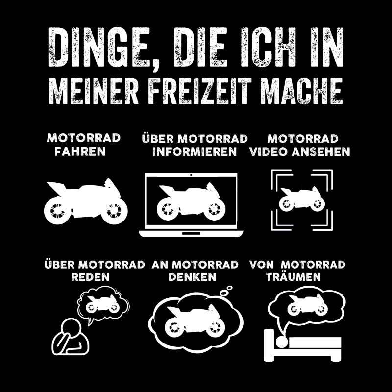 Dinge, die ich in meiner Freizeit mache Motorrad