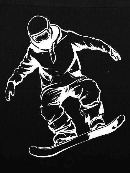 Snowboarder Drawing