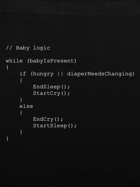 Baby logic Programmierer Geschenkidee