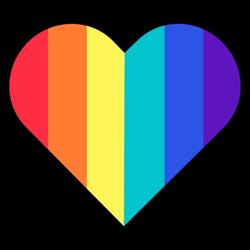 PRIDE Herz Regenbogen
