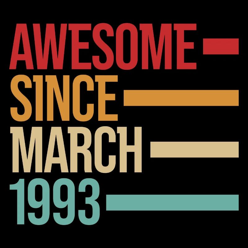 Born Awesome Since March 1993