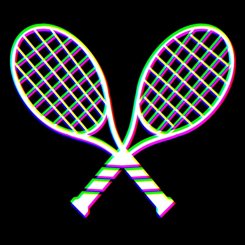 Tennis Glitch effekt racket