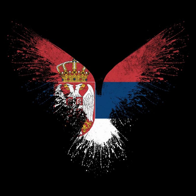 Serbia Eagle Flag