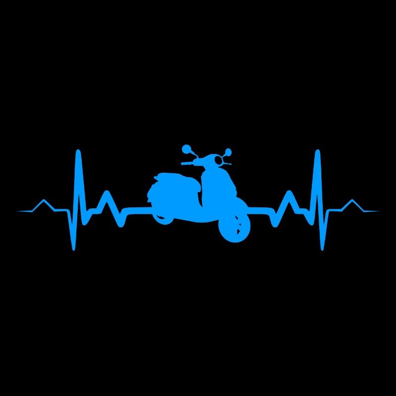 Motorroller Mofa Herzschlag Moped