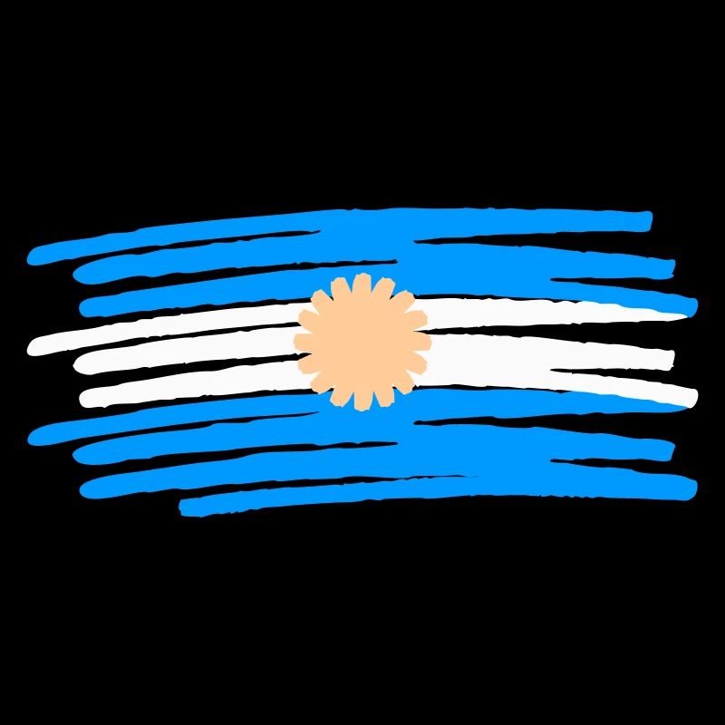 Argentine drapeau argentin peint drapeau peint
