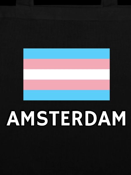Trans Pride Flagge Amsterdam