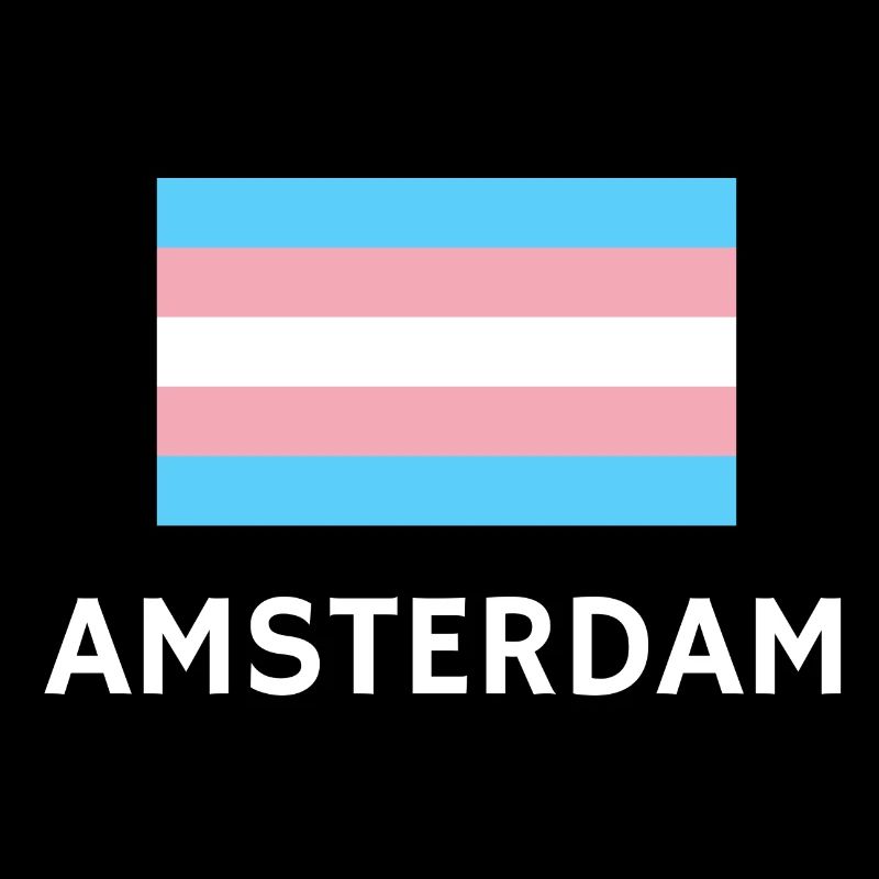 Drapeau de la fierté trans d’Amsterdam