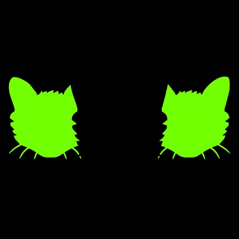 3 Chats Silhouettes Trois Amis Equipe Chefs d’équipe