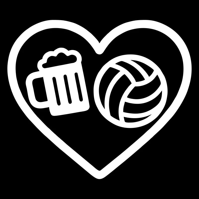 Heart Volleyball Bier