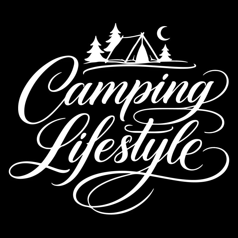 Camping Leben Spruch Zelt