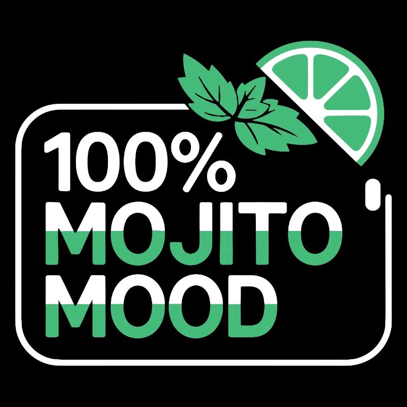100% Mojito Mood Summer Cocktail Party Lime Mint