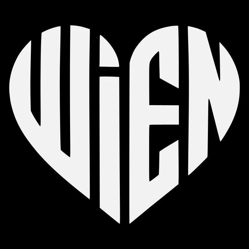 Vienna Typo Geometric Heart
