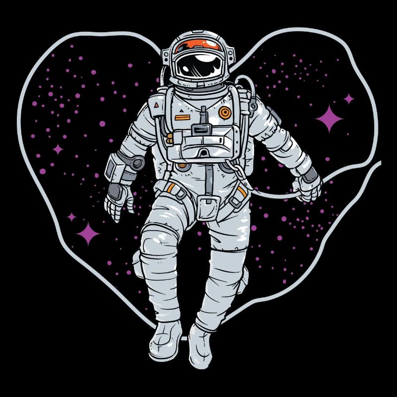 Outer space heart