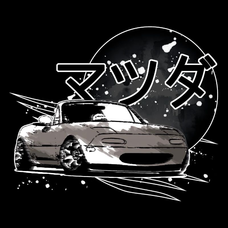 Japanisches Auto Miata Mx5 grau