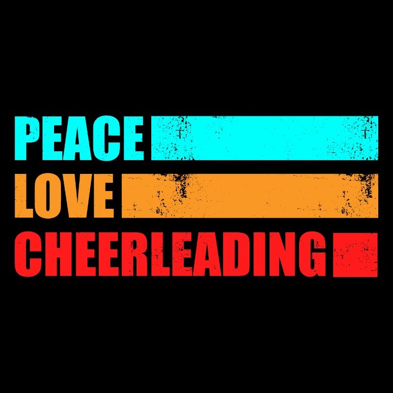 Peace Love Cheerleading Cheerdancer Gymnastics Dan