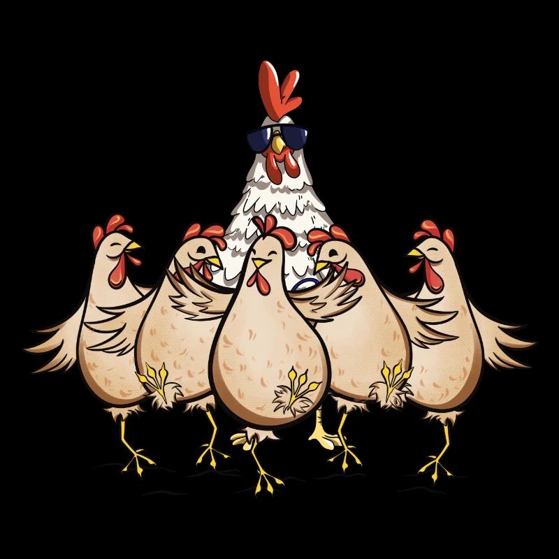 Chickens Rooster Chef Funny Chicken Design