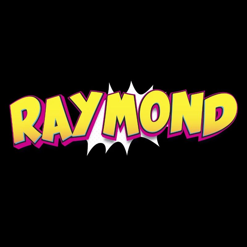 Raymond Custom Name Comic Book Style Pop Art,