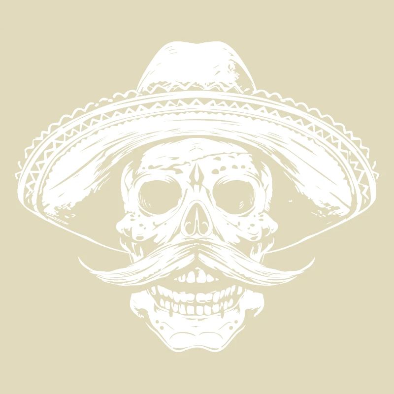 Schädel mit Sombrero