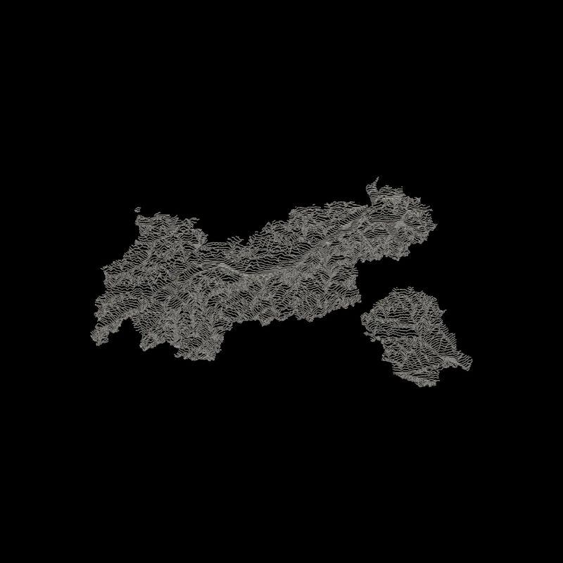 Tyrol Topography Map Mountains