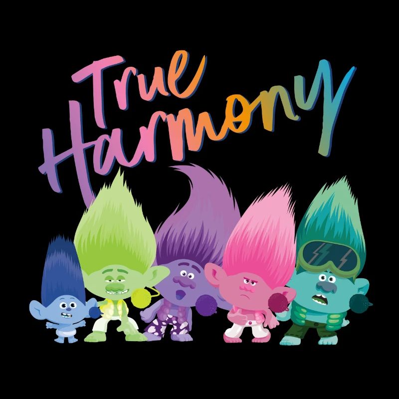 Trolls True Harmony Avec Des Trolls Multicolores