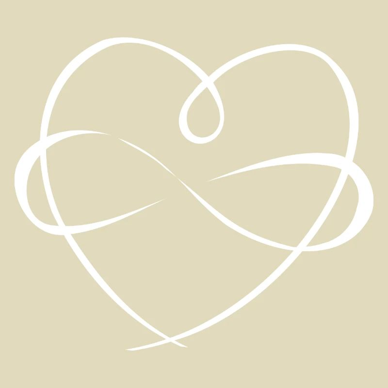Heart with Infinity Infinity Symbol Drawing