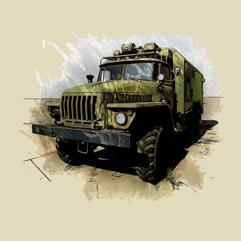 URAL 4320 avec corps de caisson