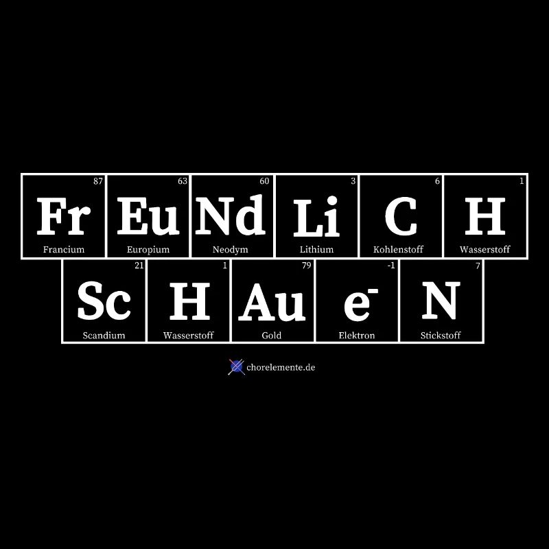 freundlich schauen (dunkle Stoffe)