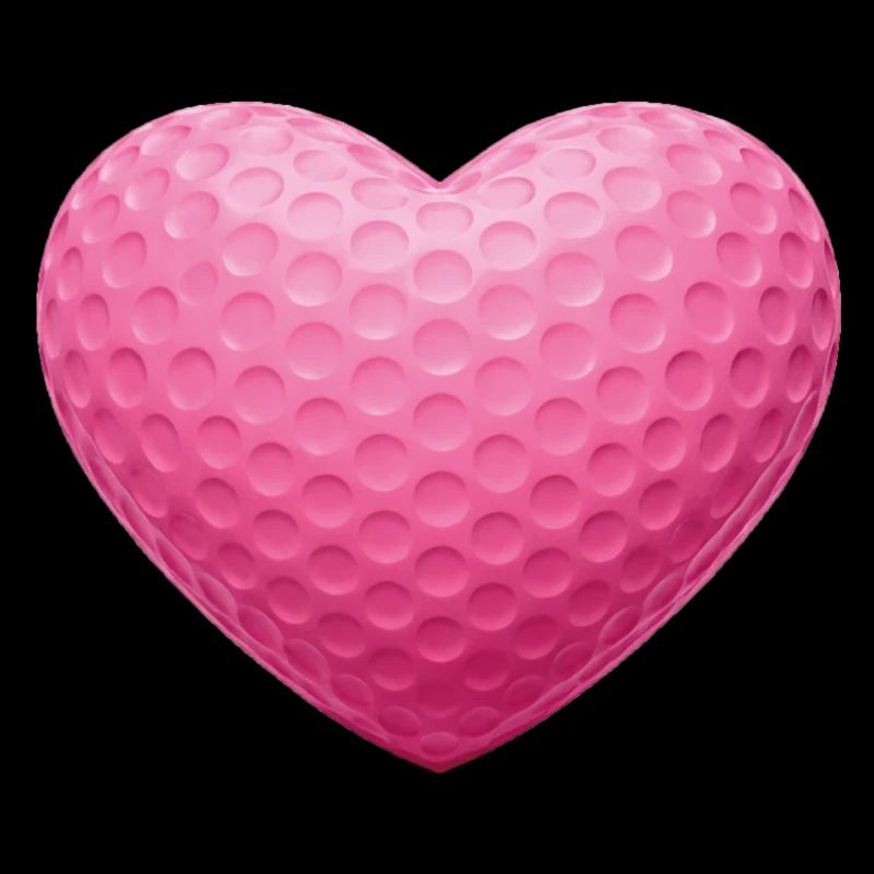 Pink Heart Golfball-Textur