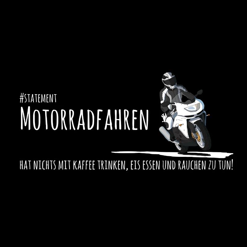 Echter Biker - Motorradfahrer mit Spruch