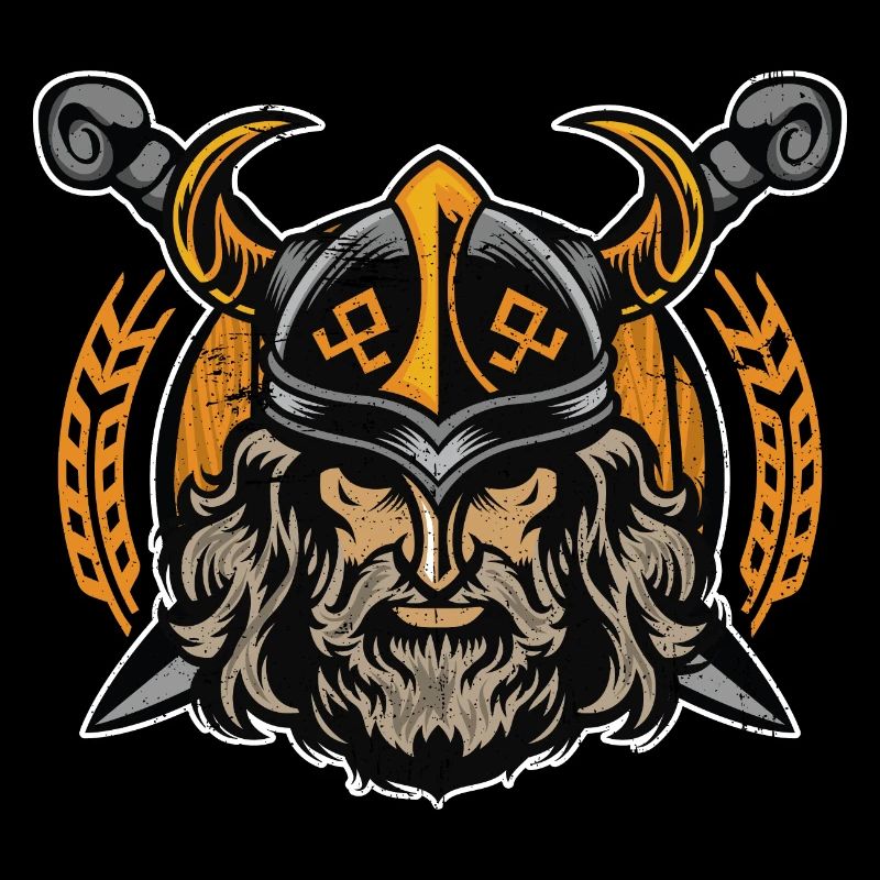 Wikinger Odin | Rabengott Krieger Walhalla Valknut