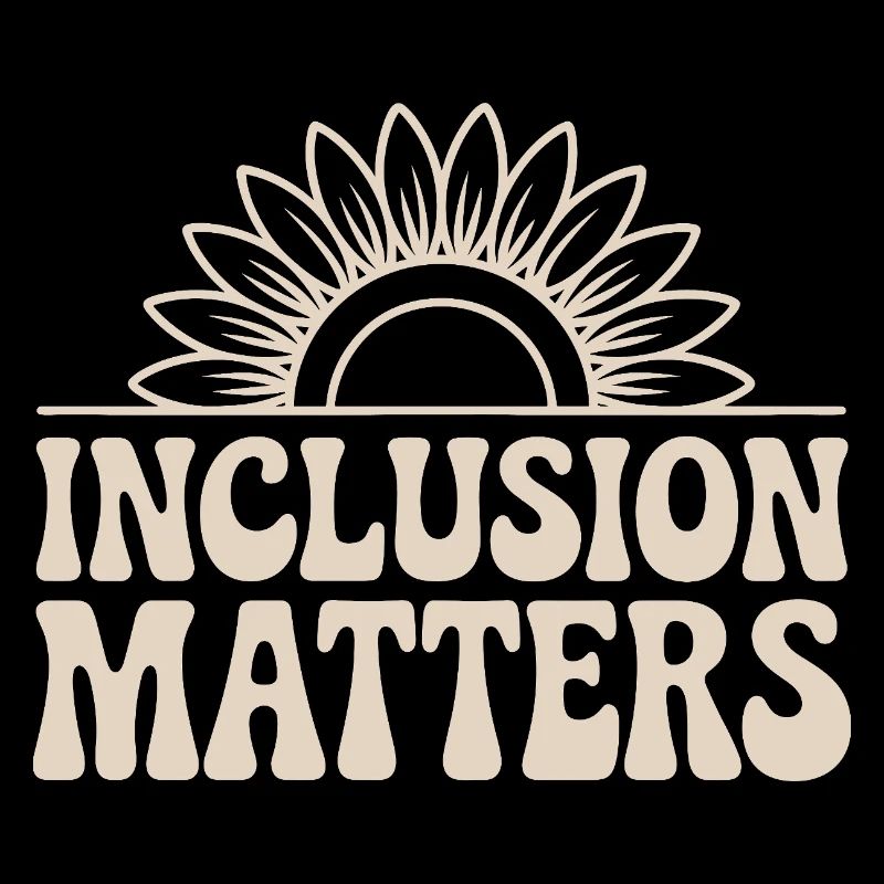 L’inclusion compte Le design du soleil avec la fleur