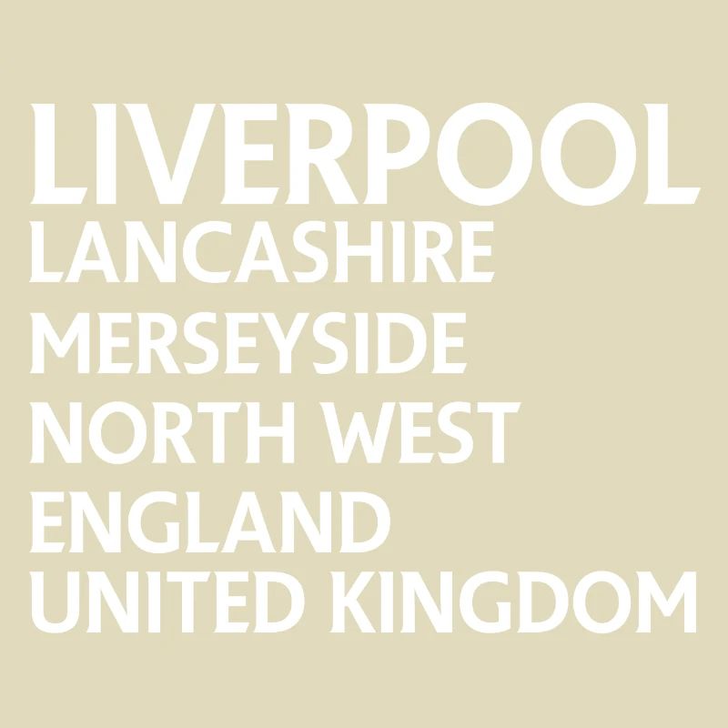 Liverpool – England Textdesign