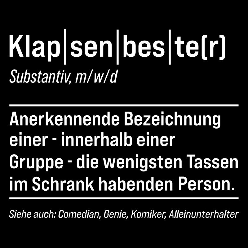 Klapsenbester Definition Fun Sprüche