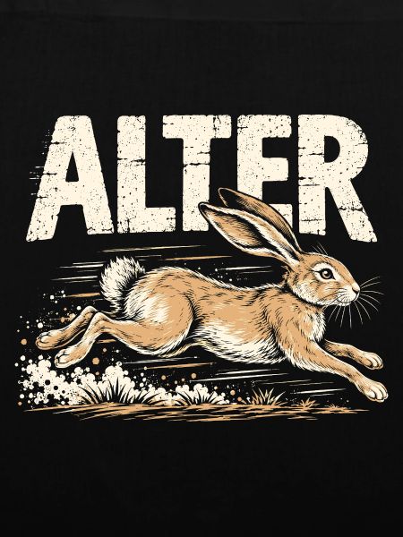 Alter Hase – Retro Hasen Spruch