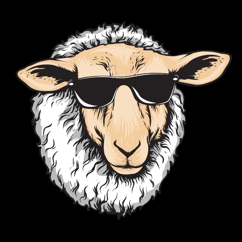 Cool moutons avec des lunettes de soleil - Herd Farm