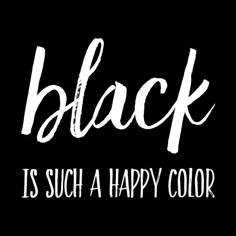 Le noir est une couleur si heureuse