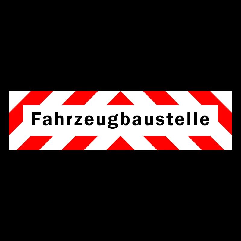 Fahrzeugbaustelle Hinweis Warnung