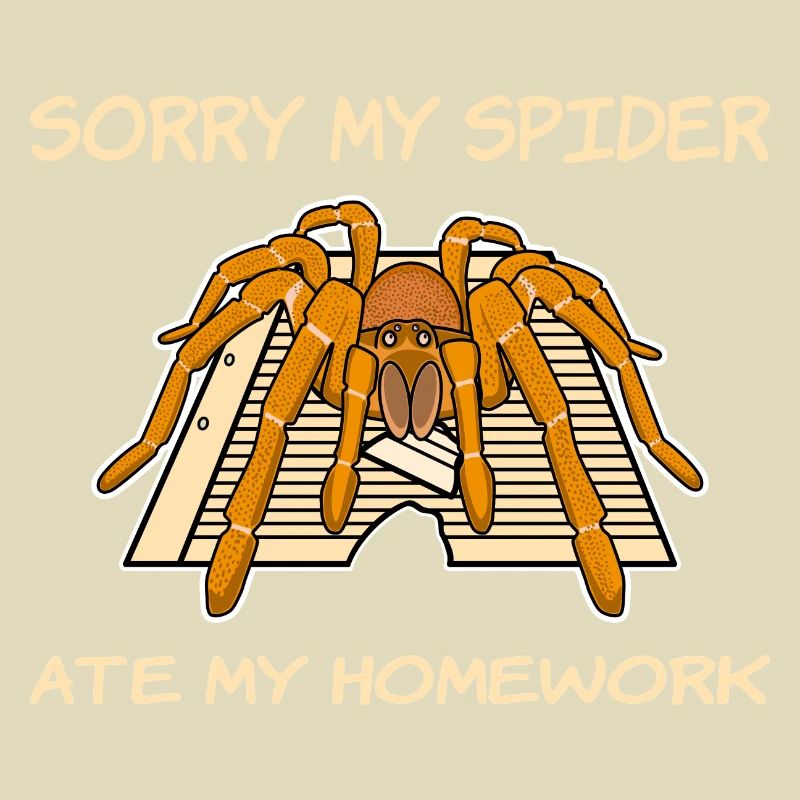 Mon araignée a mangé mes devoirs