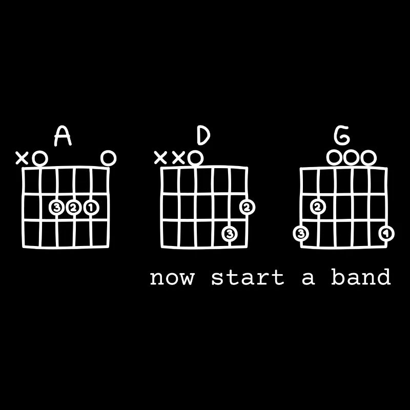 Funny: Now Start a Band design for T-shirts