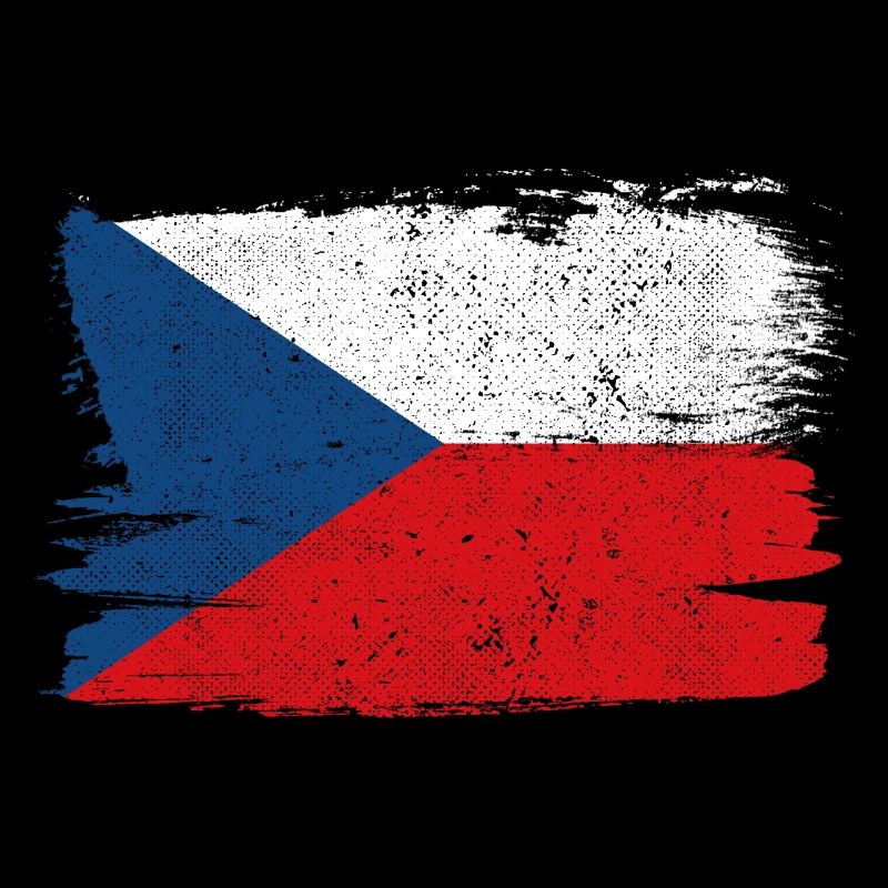 République tchèque Tchéquie drapeau drapeau paix Vintage