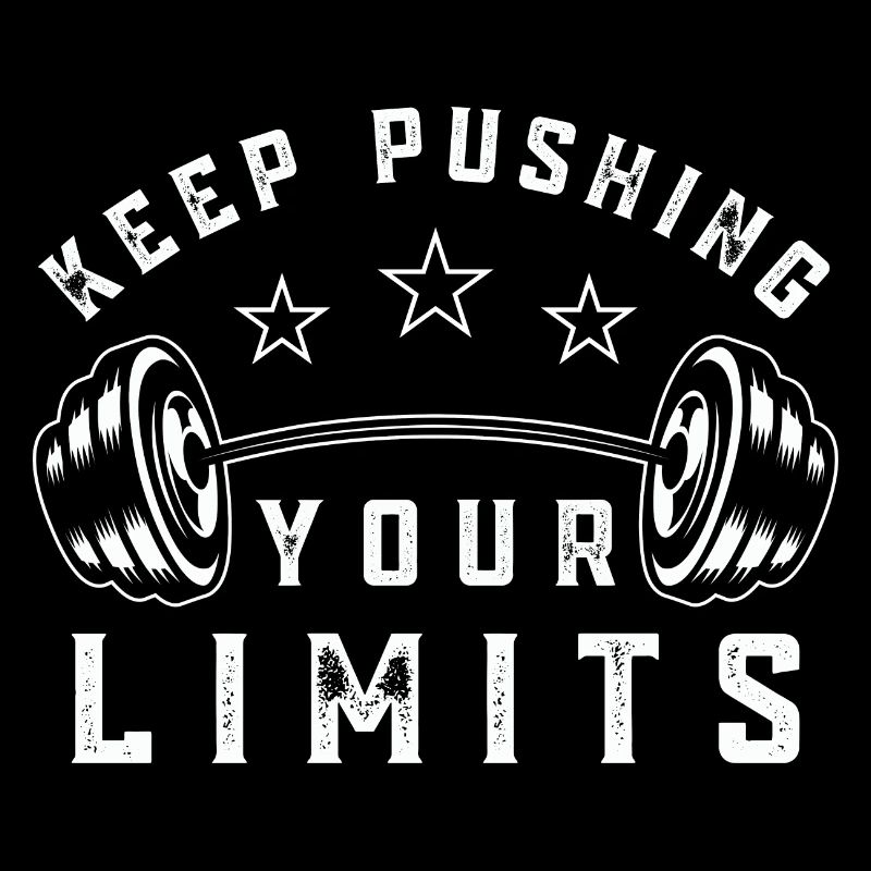 Citation de salle de sport Continuez à repousser vos limites